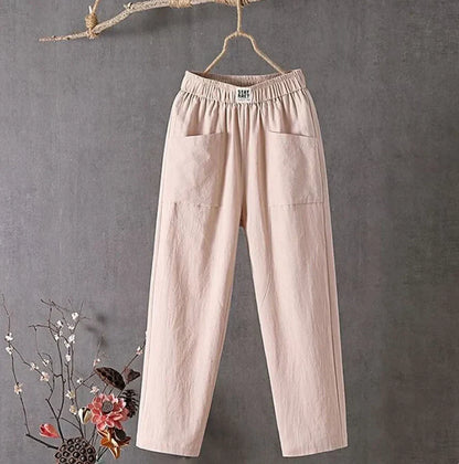 Casual katoenen broek