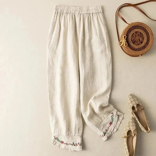 Retro broek in etnische stijl