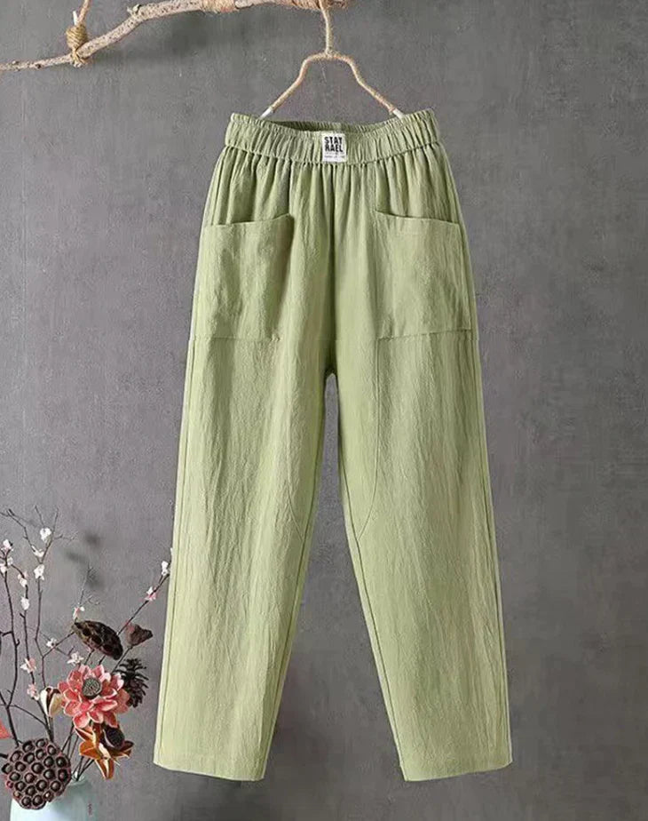 Casual katoenen broek