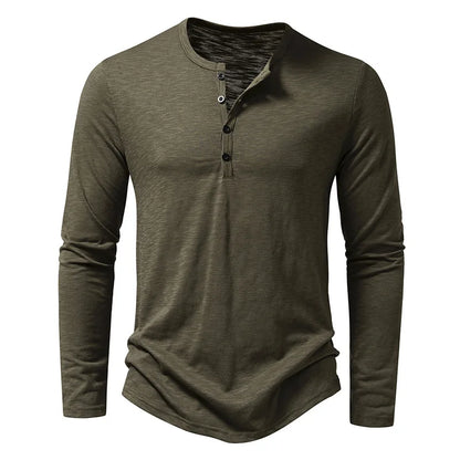Yannick Bloes | Heren Henley Blouse