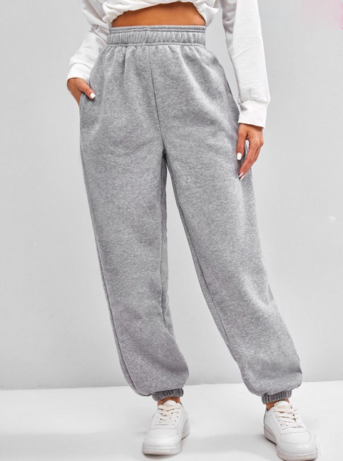 Comfortabele joggingbroek met hoge tailleband voor dames