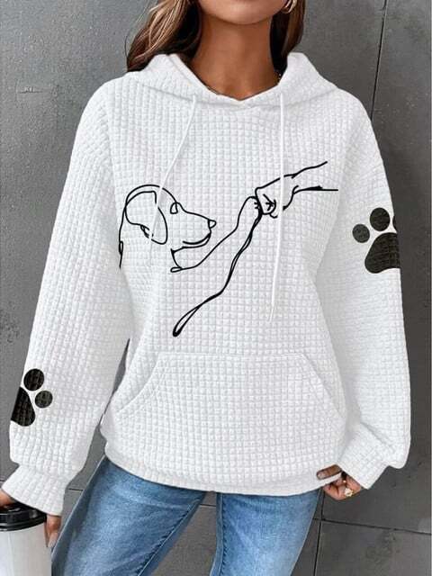Hond met opdruk Vrouwen Capuchon