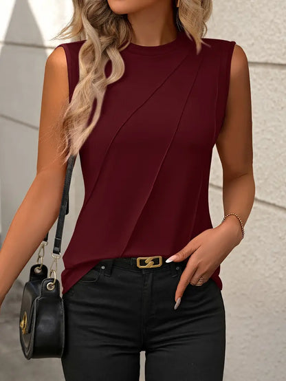 Saima – Mouwloze Cropped Top Voor Dames – Chic & Gedurfd