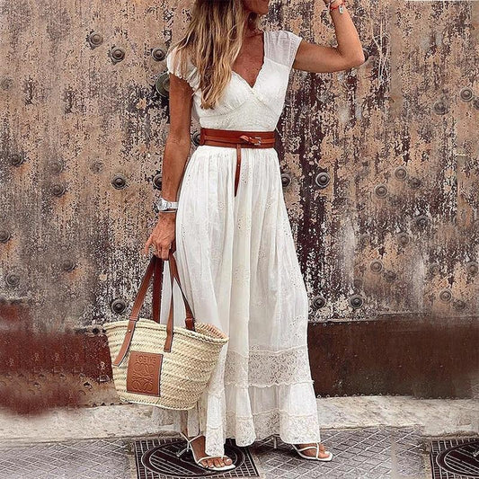 "Carlina" designer maxi jurk