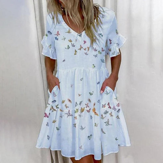 "Adile" Elegante designer zomerjurk