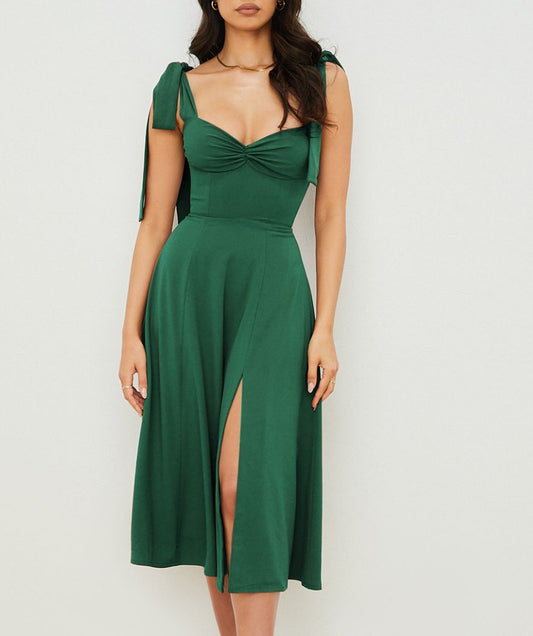 Elegante jurk in corsetstijl met verstelbare schouderbandjes