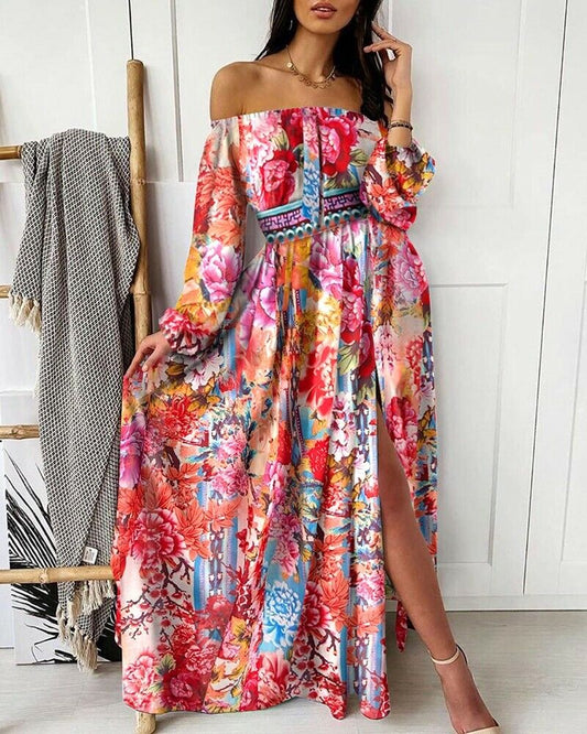 Off-the-shoulder zomerjurk