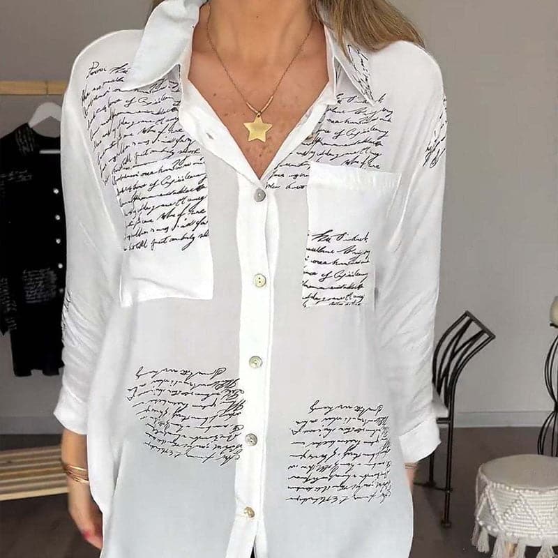 Maryam | Elegante Lange Blouse met Knopen
