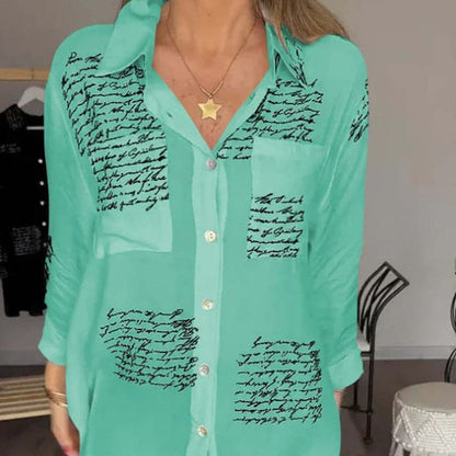 Maryam | Elegante Lange Blouse met Knopen