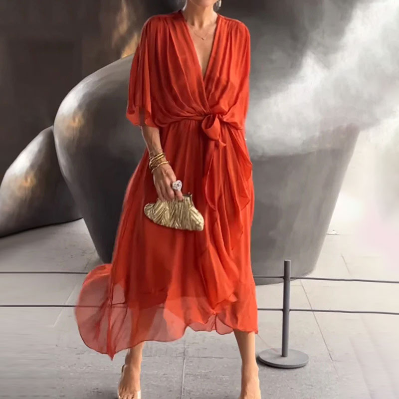 Elegante vloeiende jurk