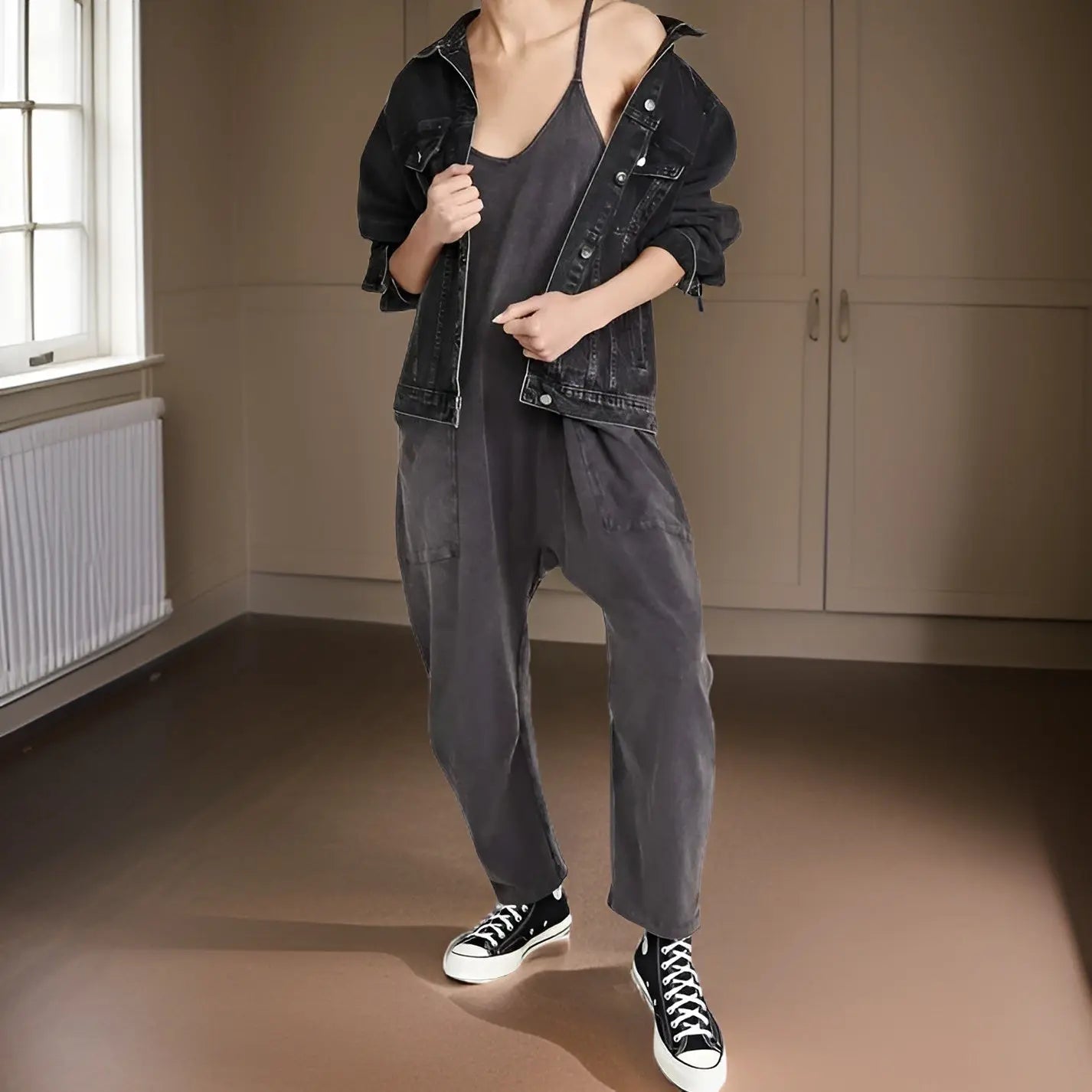 Claire - Ademende zomerjumpsuit met wijde pijpen voor dames