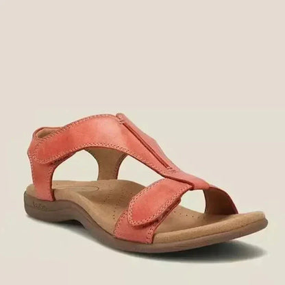 Katie - verstelbare zomersandalen van leer met steunzolen