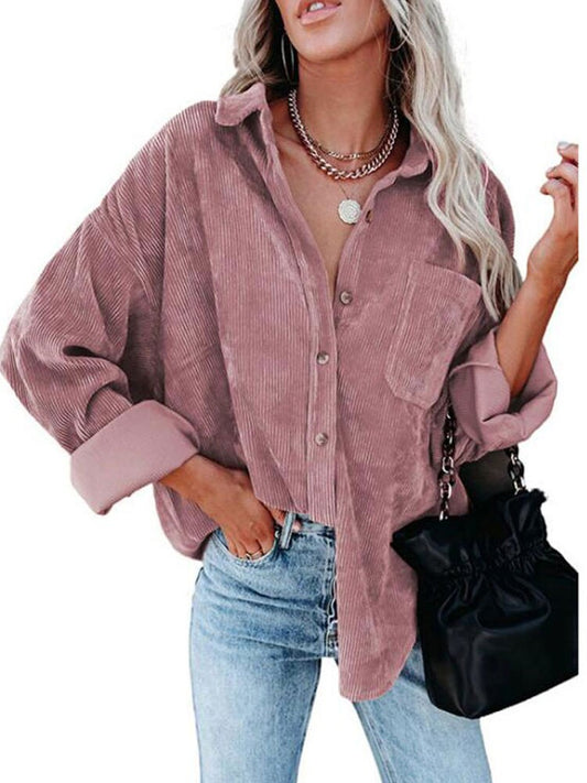 Tesma Blouse | Rib Fluwelen Blouse
