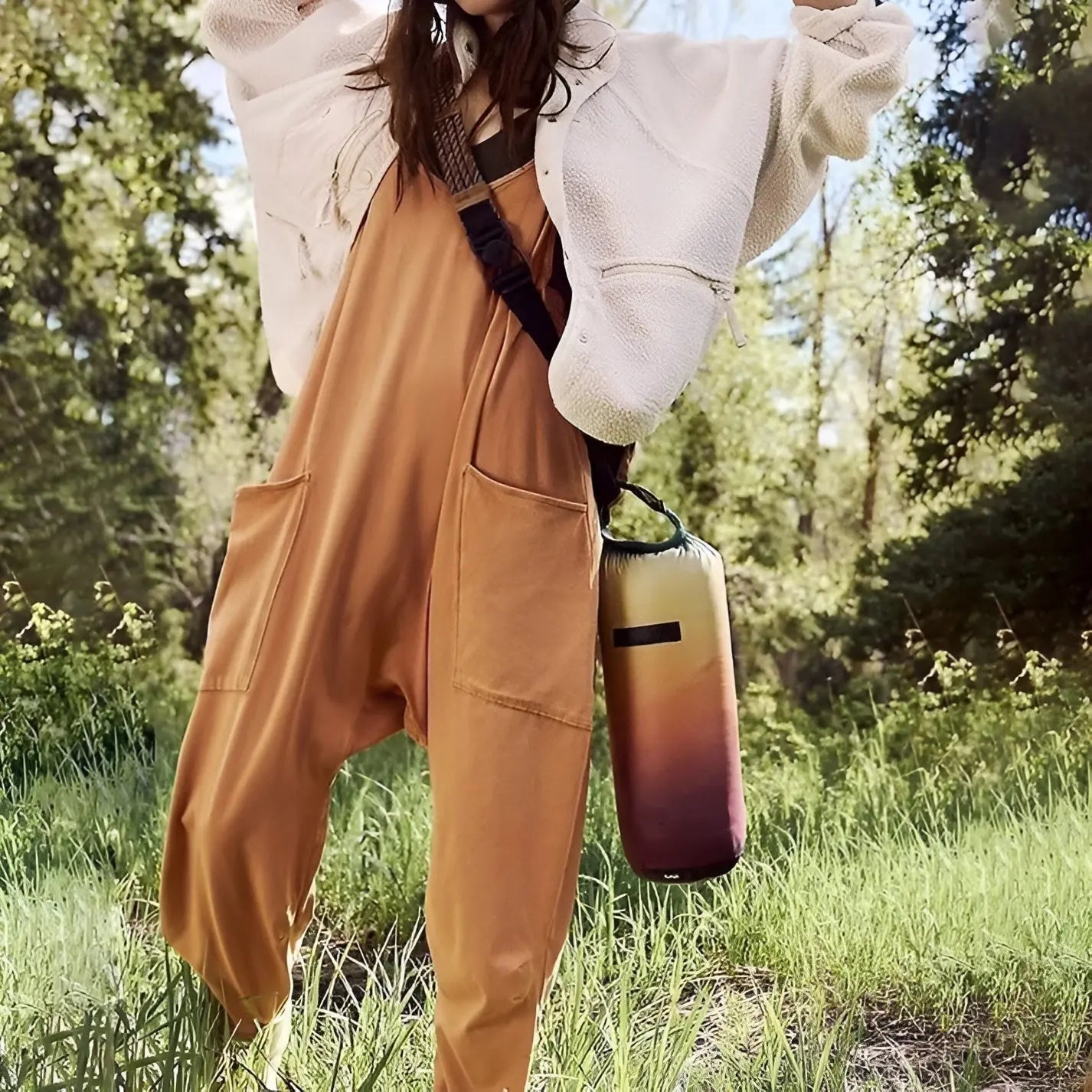 Claire - Ademende zomerjumpsuit met wijde pijpen voor dames